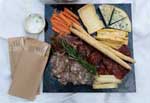 french charcuterie board and cheeses