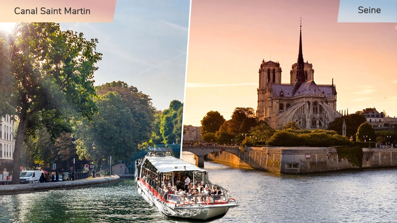 Cruise The Best of the Two Worlds from the Canal Saint Martin to the Seine