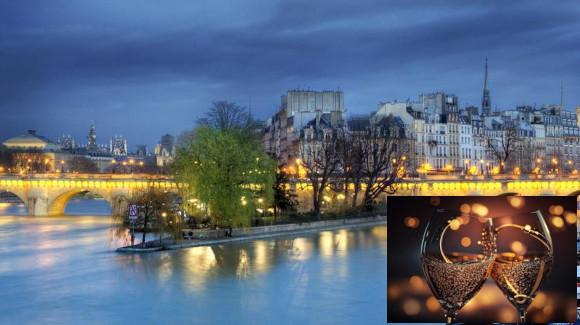 New Year's Eve dinner cruise in Paris